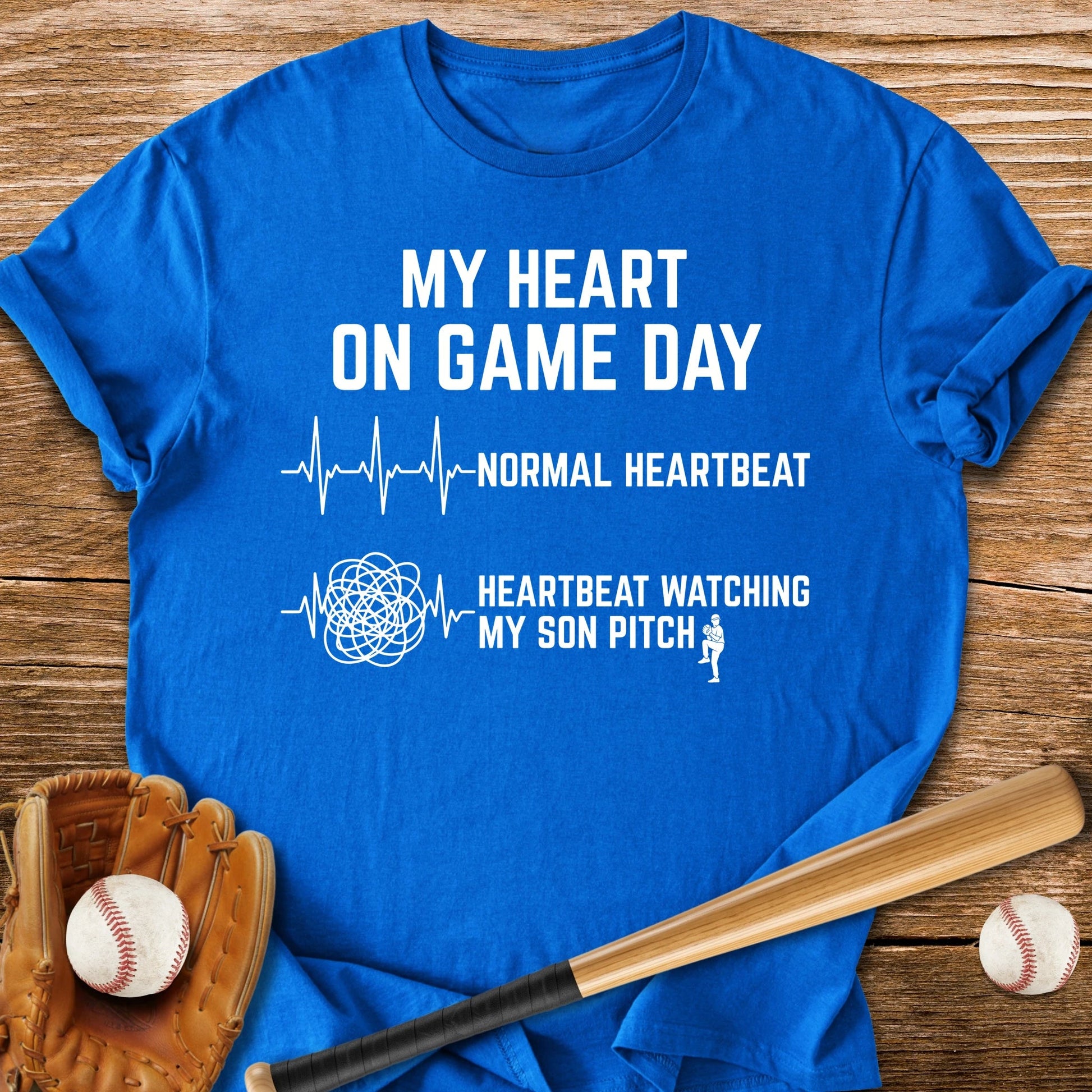 Son Pitch Races My Heart - HomeRun PrintsT-Shirt
