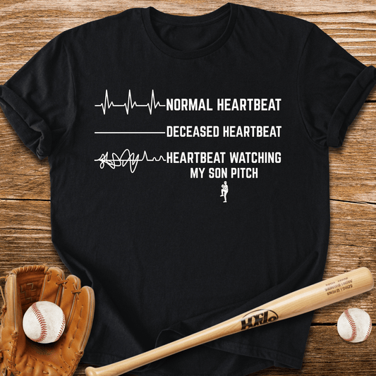 Son's Pitch Flatlines Me T-Shirt - HomeRun PrintsT-Shirt