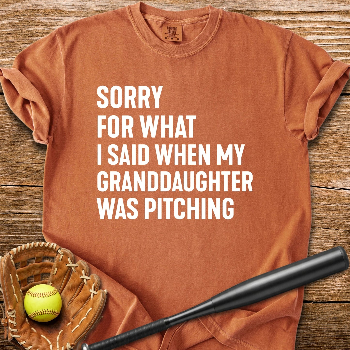 Sorry Granddaughter Pitching - HomeRun PrintsComfort Colors