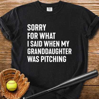 Sorry Granddaughter Pitching - HomeRun PrintsComfort Colors