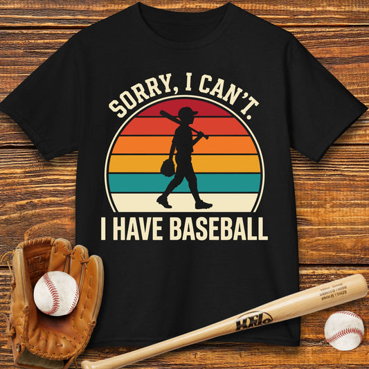 Sorry I Can't I Have Baseball Kids T-shirt - HomeRun PrintsKids clothes