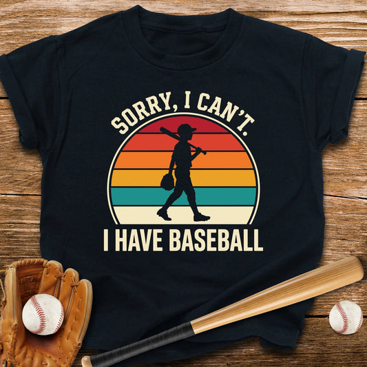 Sorry I Can't I Have Baseball Youth Tee - HomeRun PrintsKids clothes