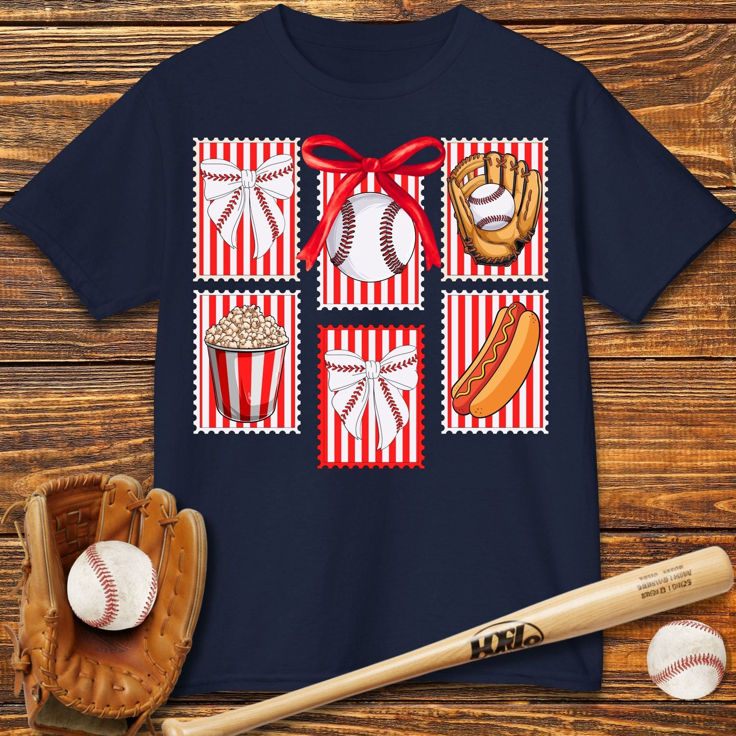 Stamps Coquette Bow Kids T-Shirt - HomeRun PrintsKids clothes
