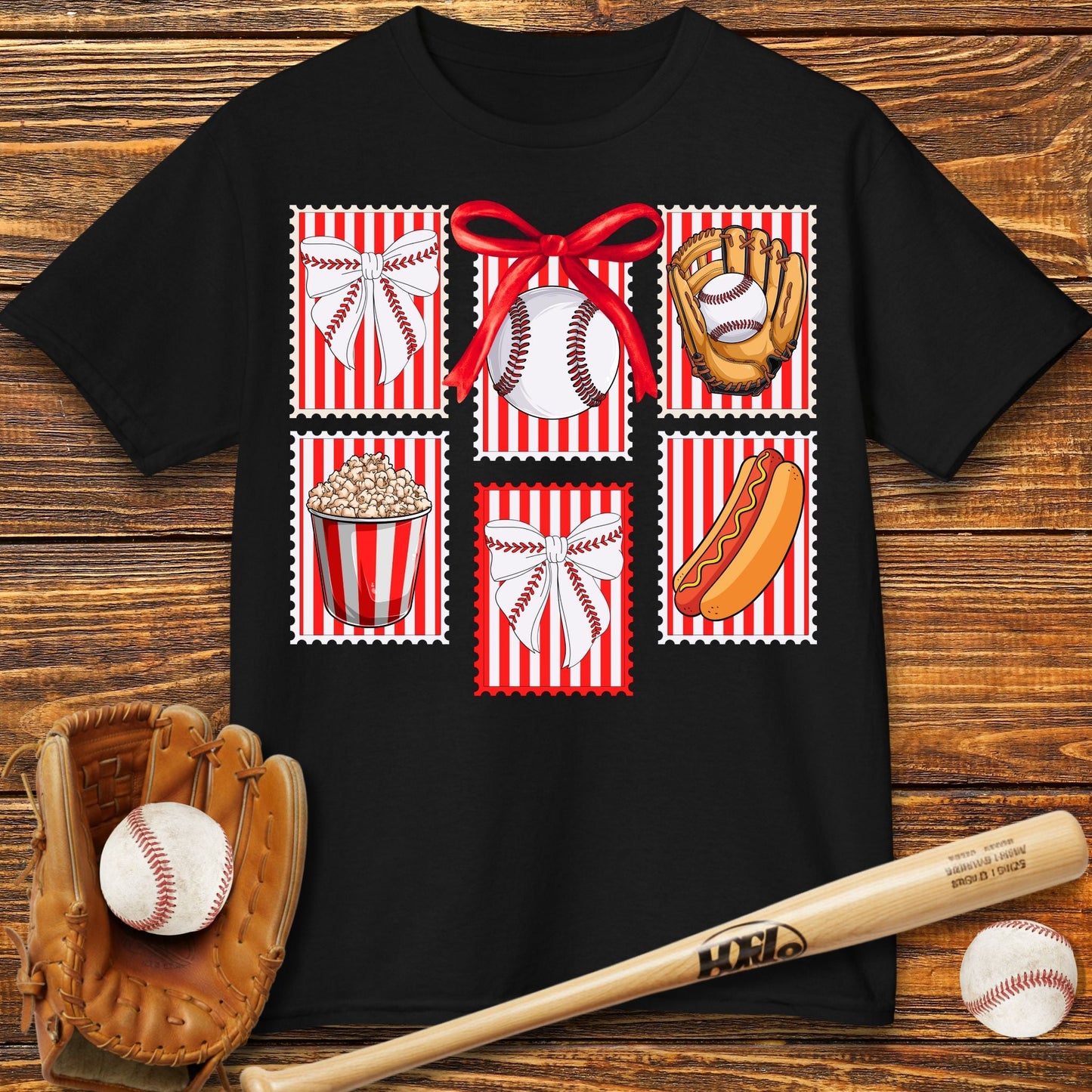 Stamps Coquette Bow Kids T-Shirt - HomeRun PrintsKids clothes