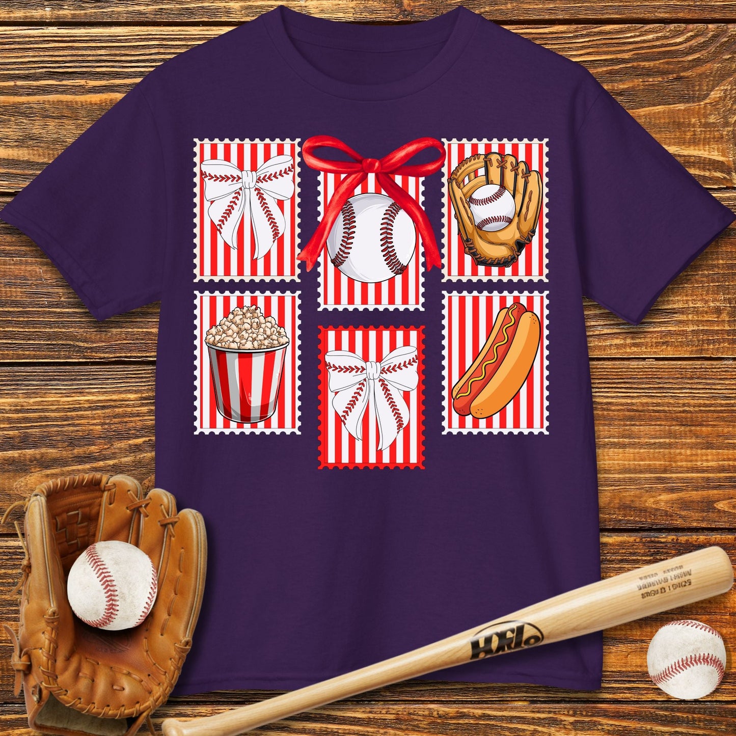 Stamps Coquette Bow Kids T-Shirt - HomeRun PrintsKids clothes