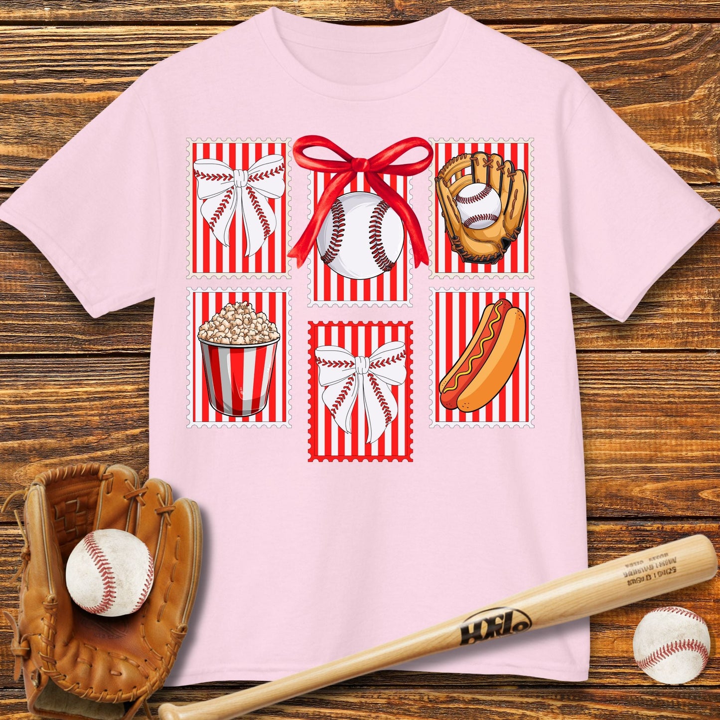 Stamps Coquette Bow Kids T-Shirt - HomeRun PrintsKids clothes