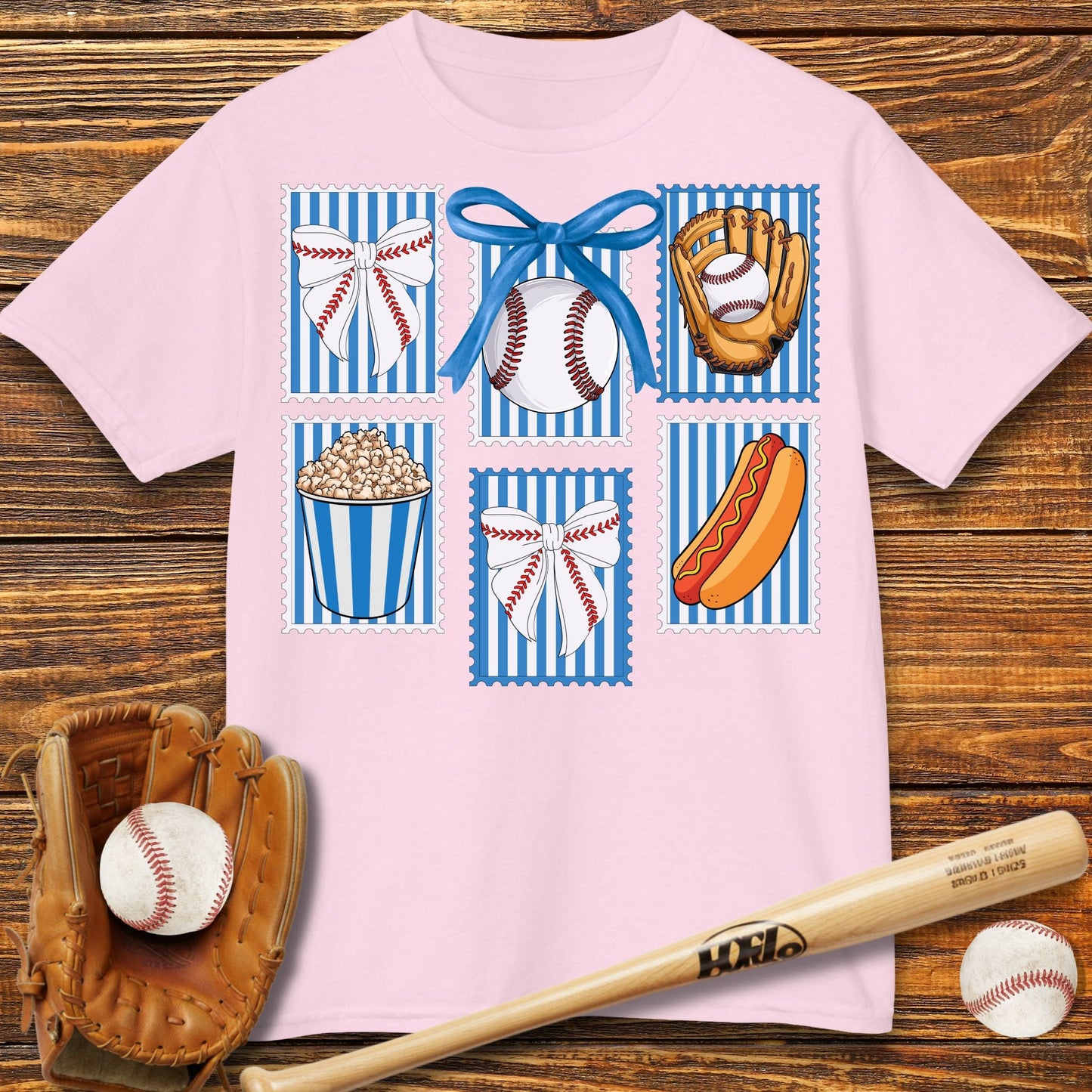 Stamps Coquette Bow Kids T-Shirt - HomeRun PrintsKids clothes