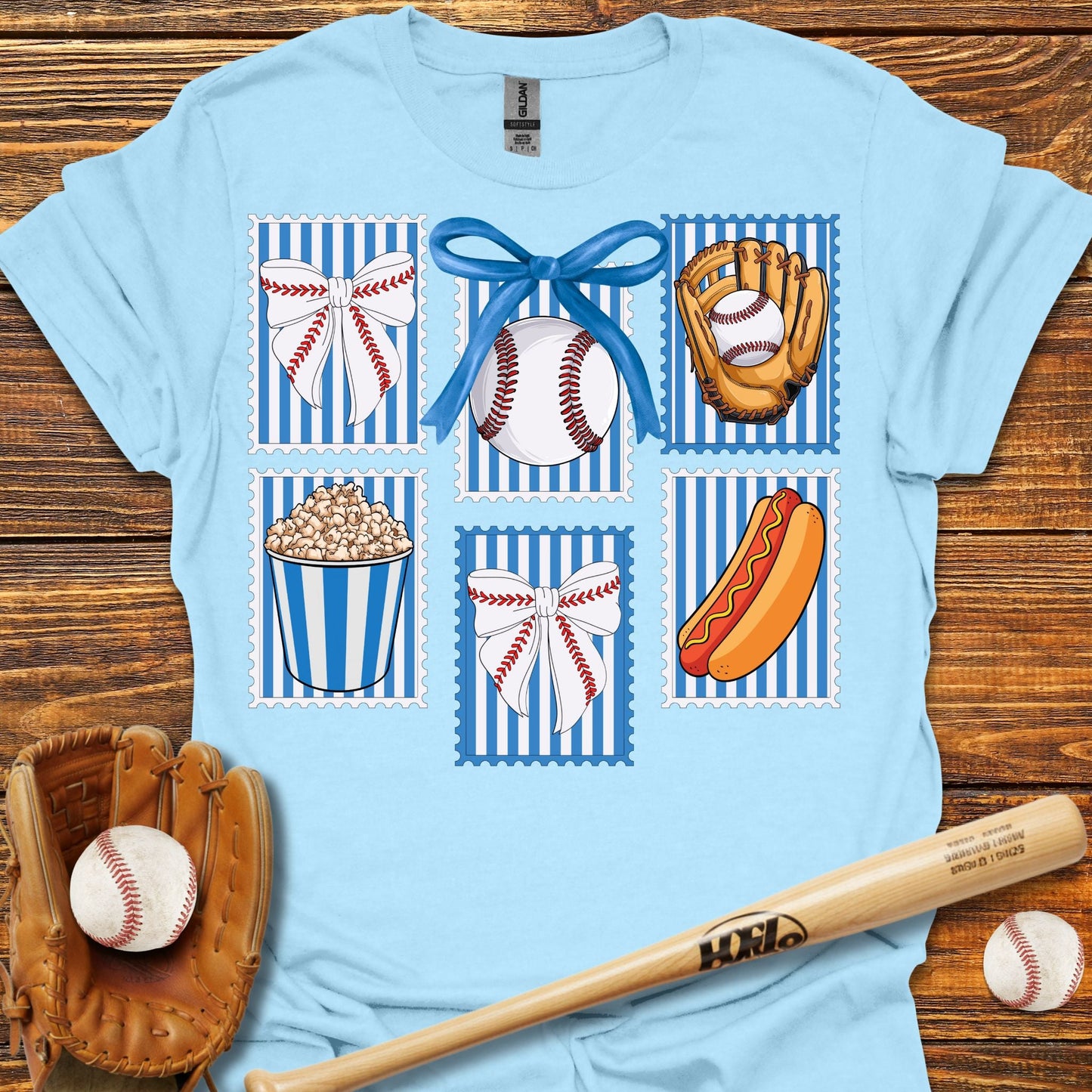 Stamps Coquette Bow T-Shirt - HomeRun PrintsT-Shirt