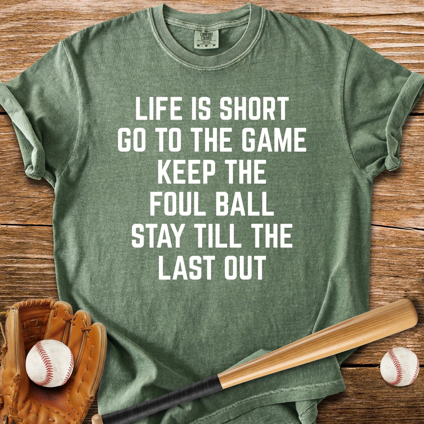 Stay Till The Last Out - HomeRun PrintsComfort Colors