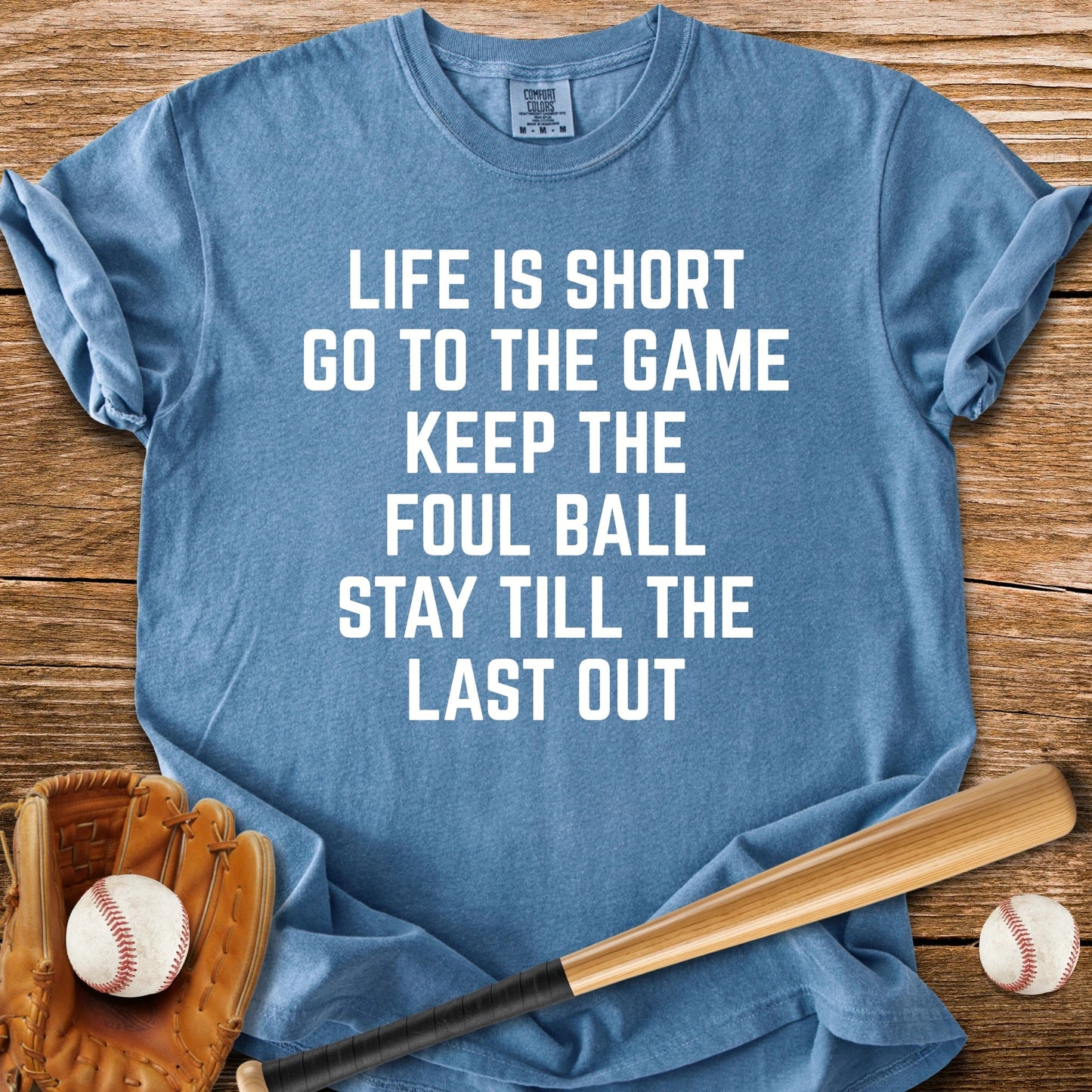 Stay Till The Last Out - HomeRun PrintsComfort Colors