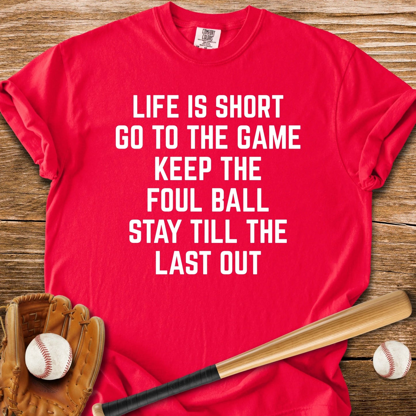 Stay Till The Last Out - HomeRun PrintsComfort Colors