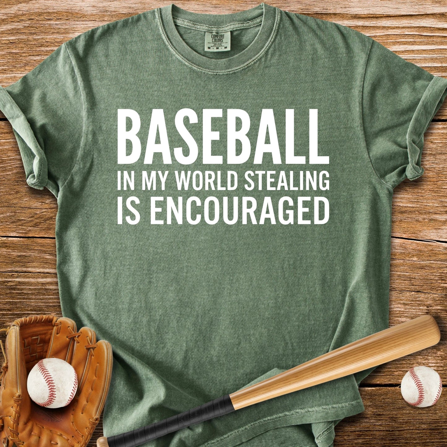 Stealing Bases Encouraged - HomeRun PrintsComfort Colors