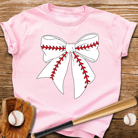 Stitched Coquette Bow Youth Tee - HomeRun PrintsKids clothes