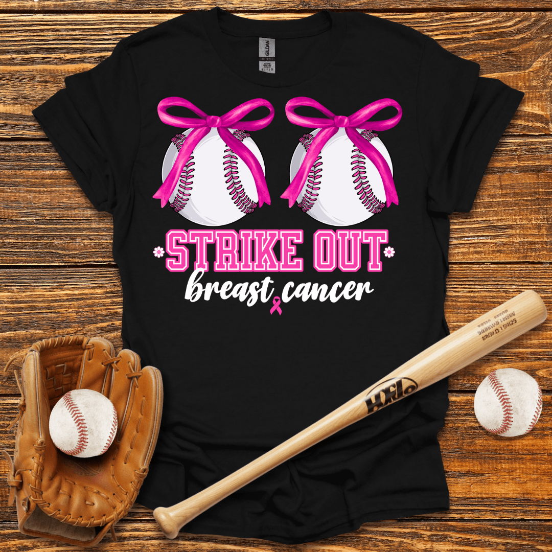 Strike Out Breast Cancer T-Shirt - HomeRun PrintsT-Shirt