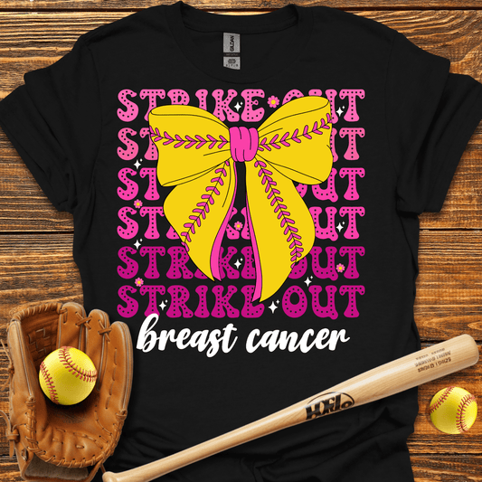 Strike Out Breast Cancer T-Shirt - HomeRun PrintsT-Shirt