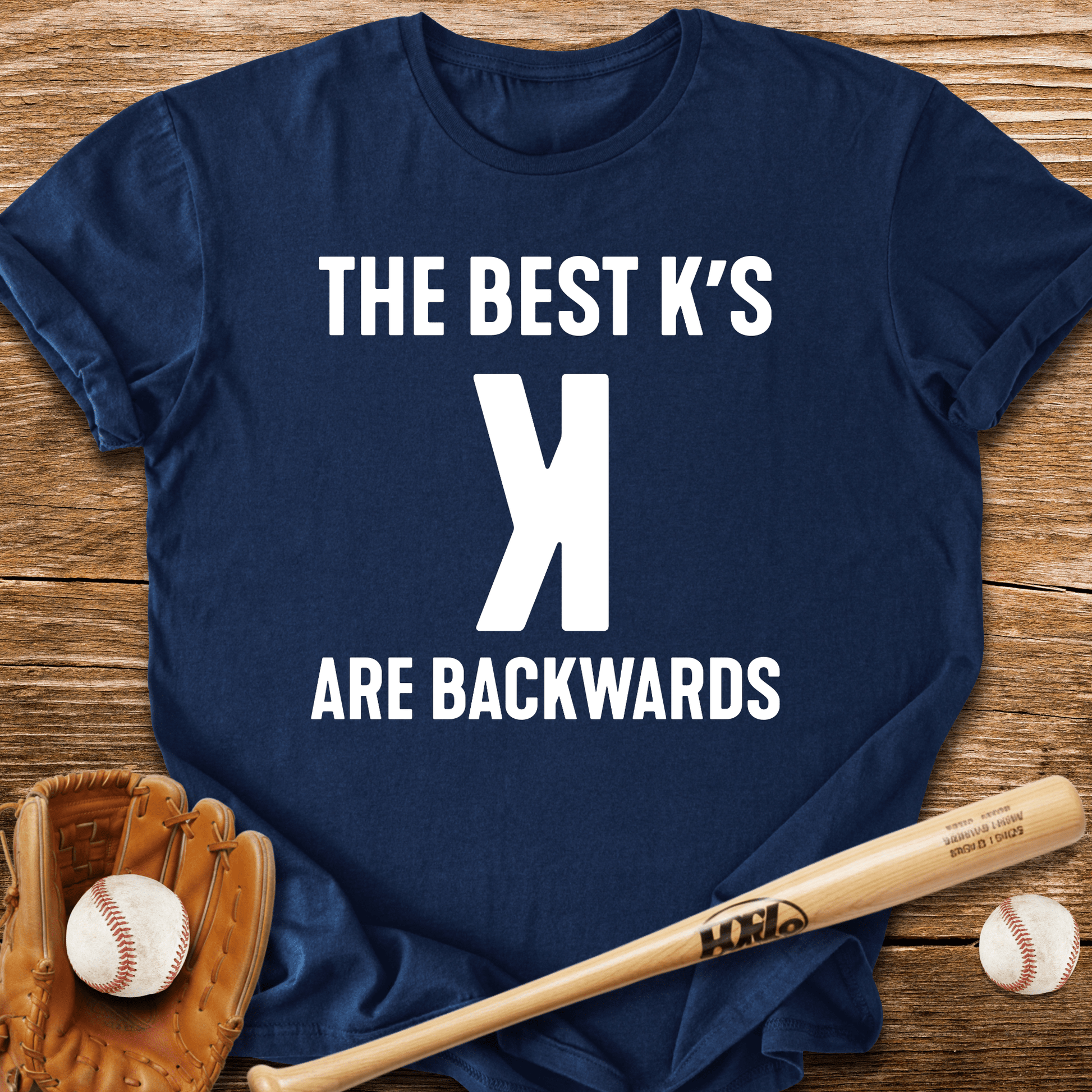 Strikeout Backwards K T-Shirt - HomeRun PrintsT-Shirt