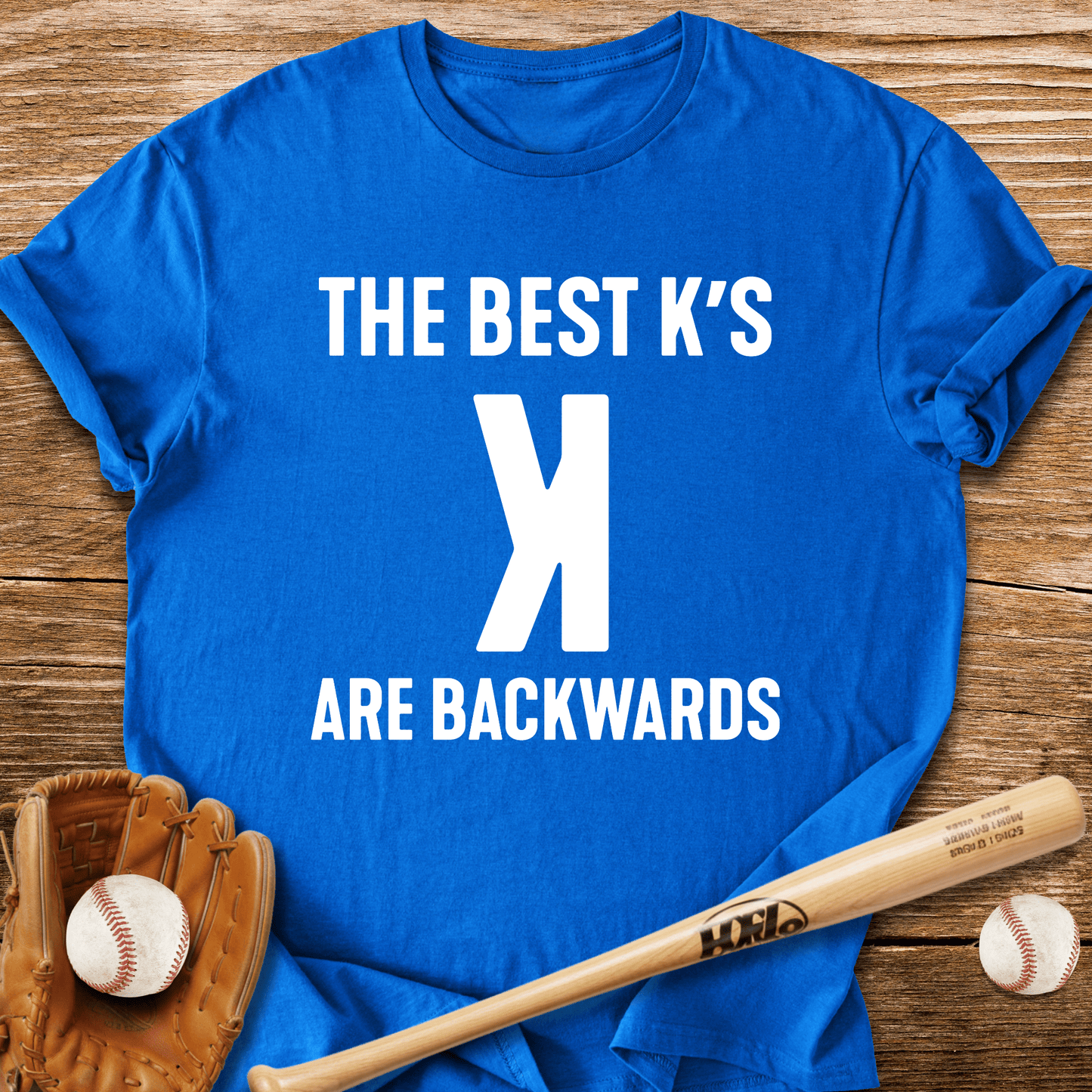 Strikeout Backwards K T-Shirt - HomeRun PrintsT-Shirt