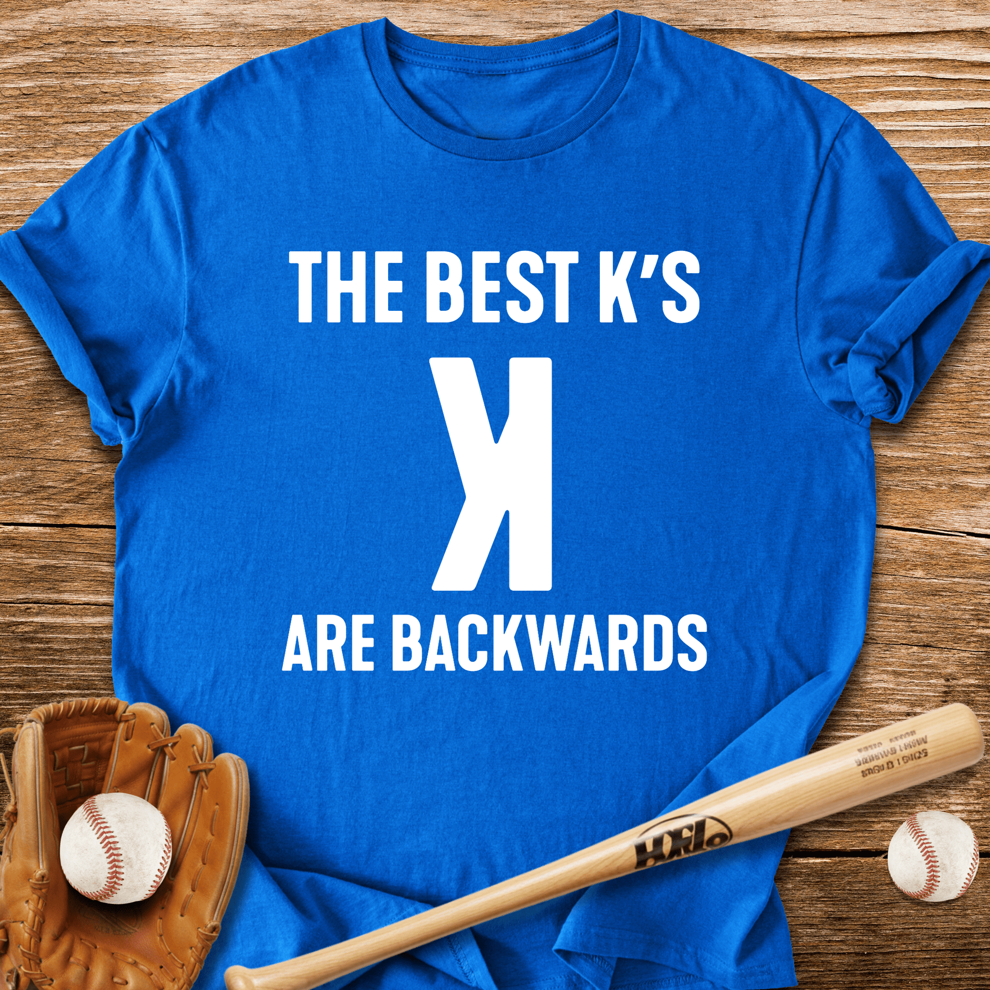 Strikeout Backwards K T-Shirt - HomeRun PrintsT-Shirt