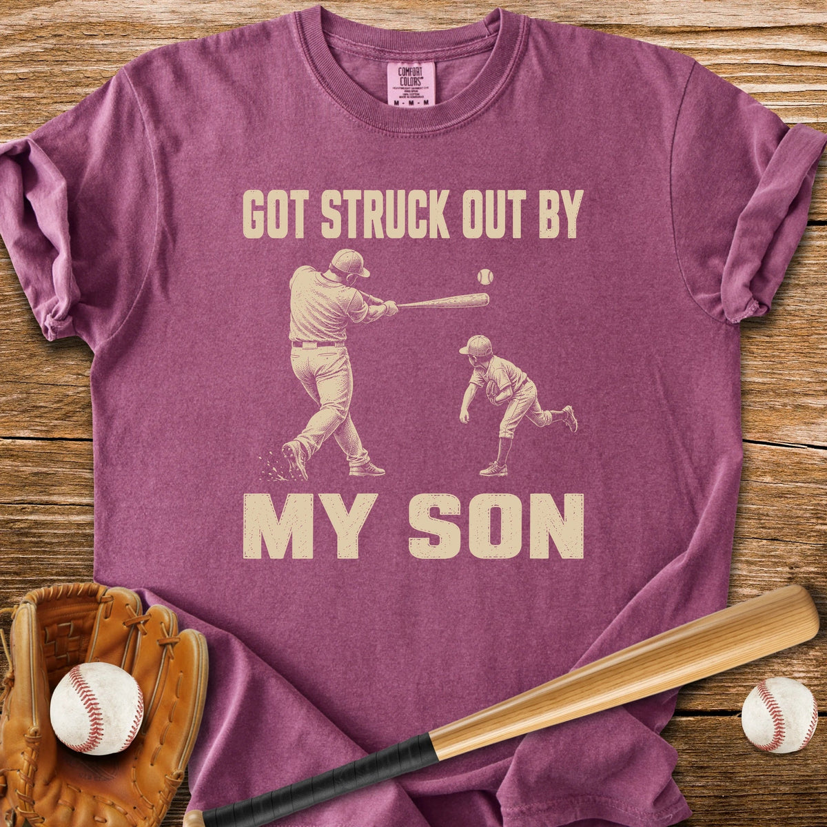 Struck Out Dad - HomeRun PrintsComfort Colors
