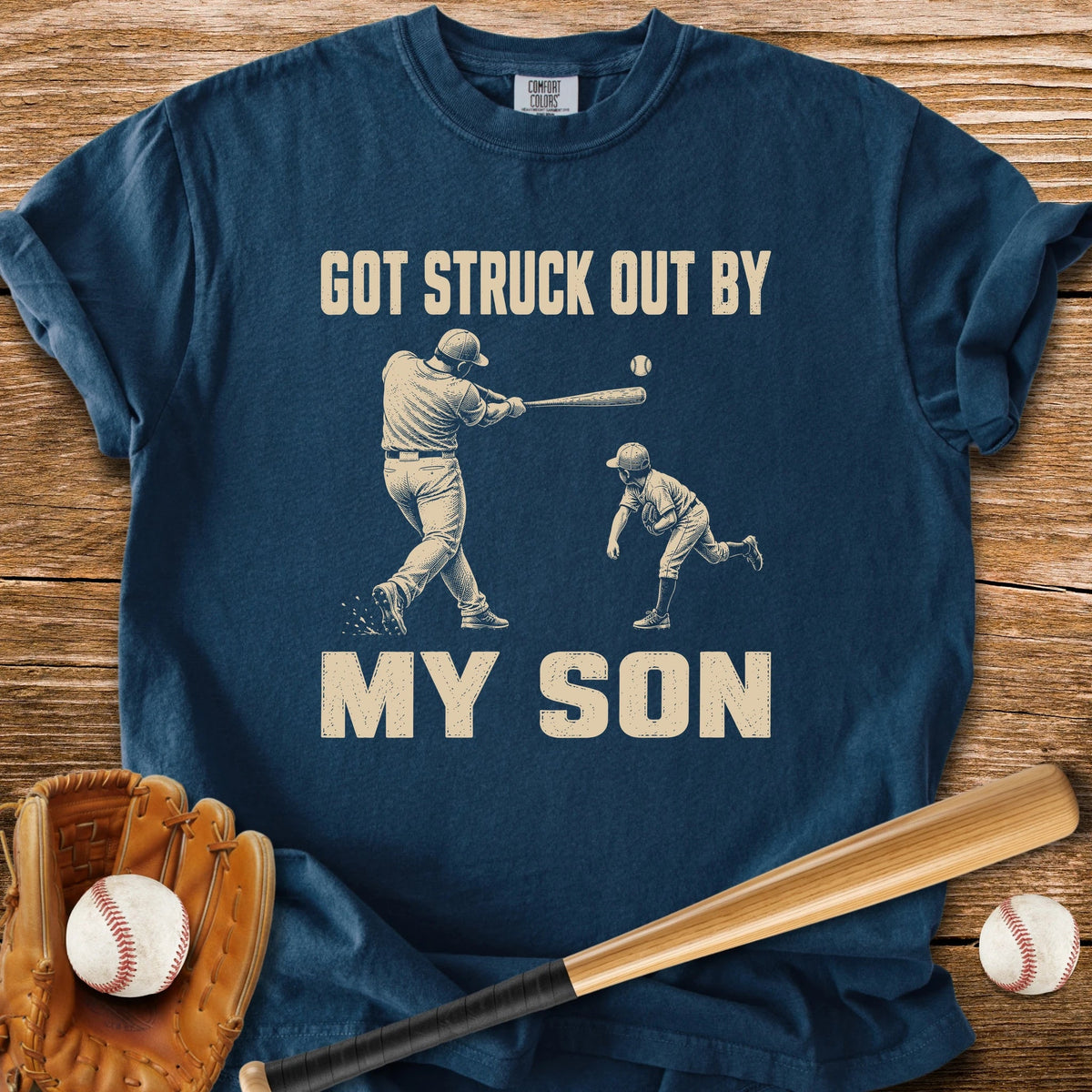 Struck Out Dad - HomeRun PrintsComfort Colors