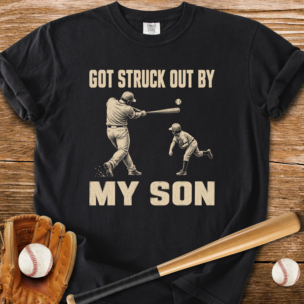 Struck Out Dad - HomeRun PrintsComfort Colors