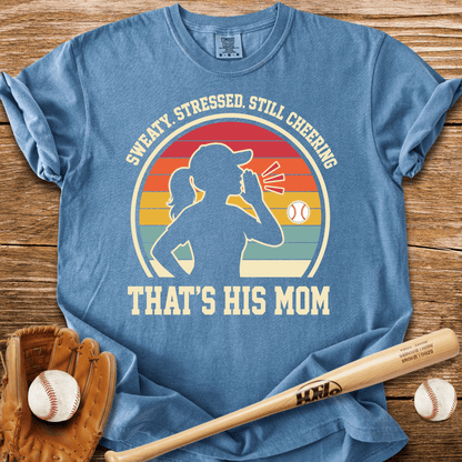 Sweaty Stressed Baseball Mom T-Shirt - HomeRun PrintsComfort Colors