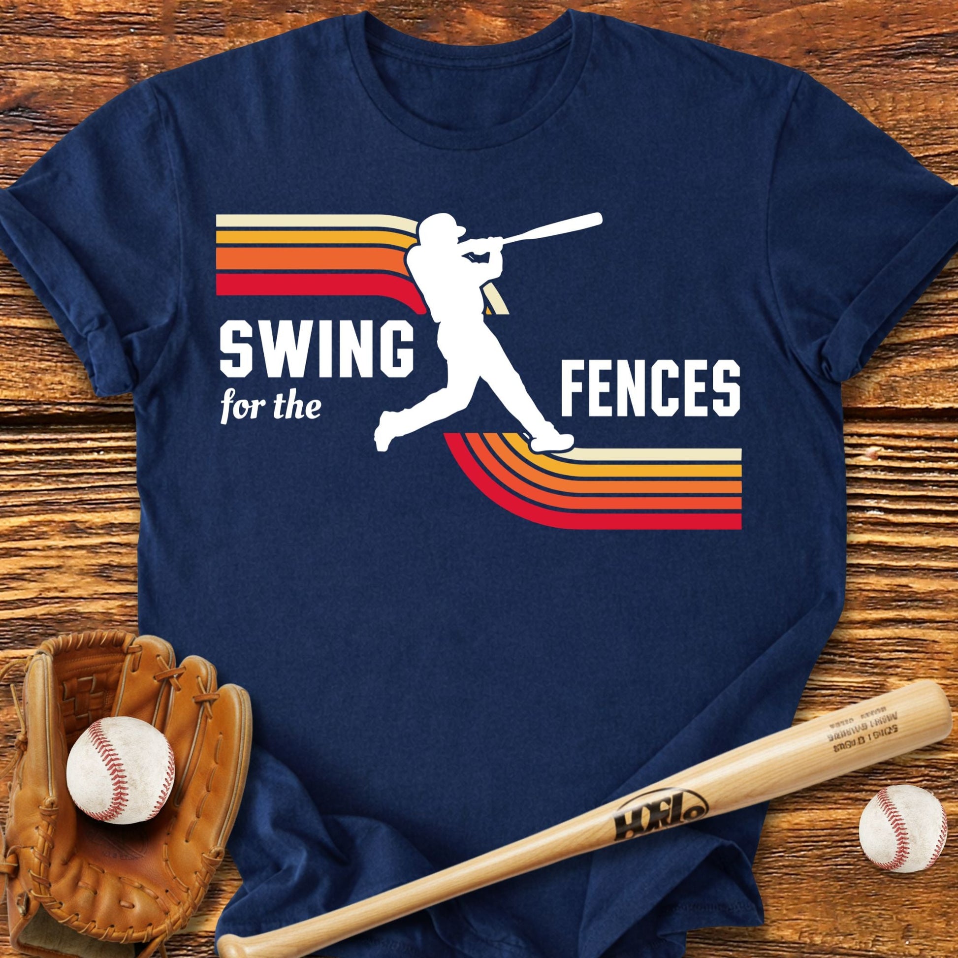 Swing For The Fences Adult T-Shirt - HomeRun PrintsT-Shirt
