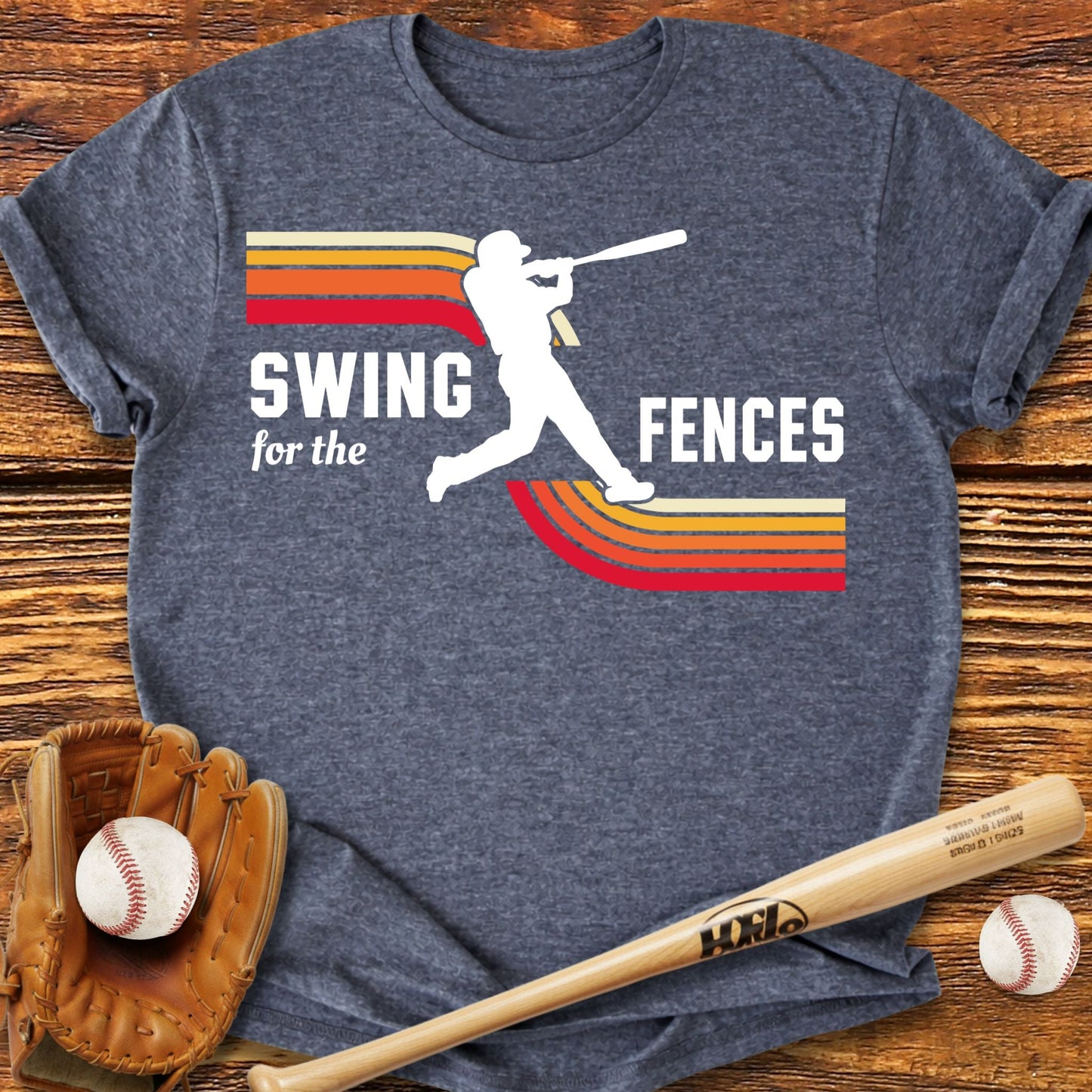 Swing For The Fences Adult T-Shirt - HomeRun PrintsT-Shirt