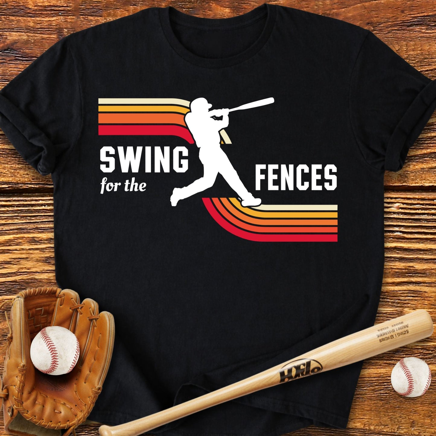 Swing For The Fences Adult T-Shirt - HomeRun PrintsT-Shirt