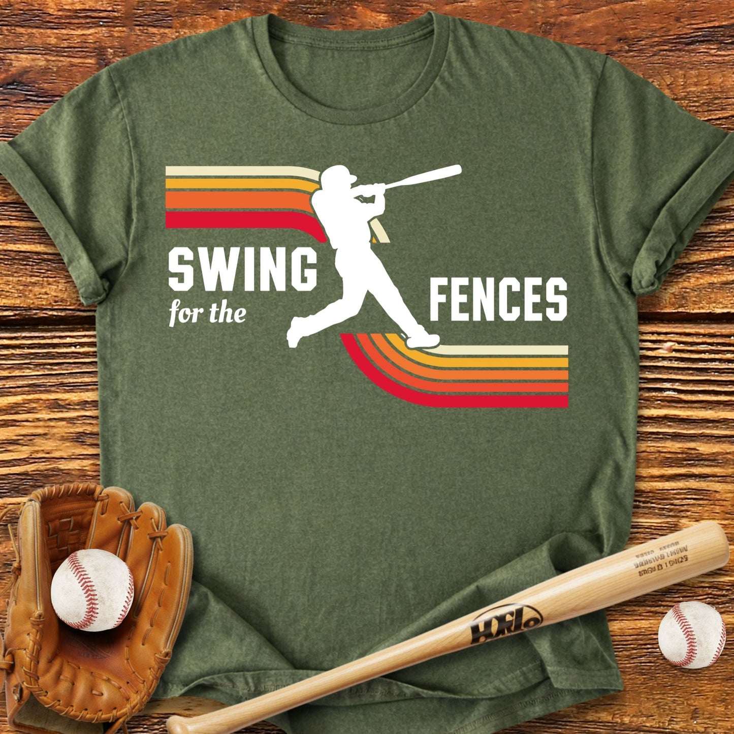 Swing For The Fences Adult T-Shirt - HomeRun PrintsT-Shirt