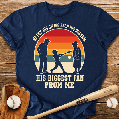 Swing From Grandpa Fan From Me T-Shirt - HomeRun PrintsT-Shirt