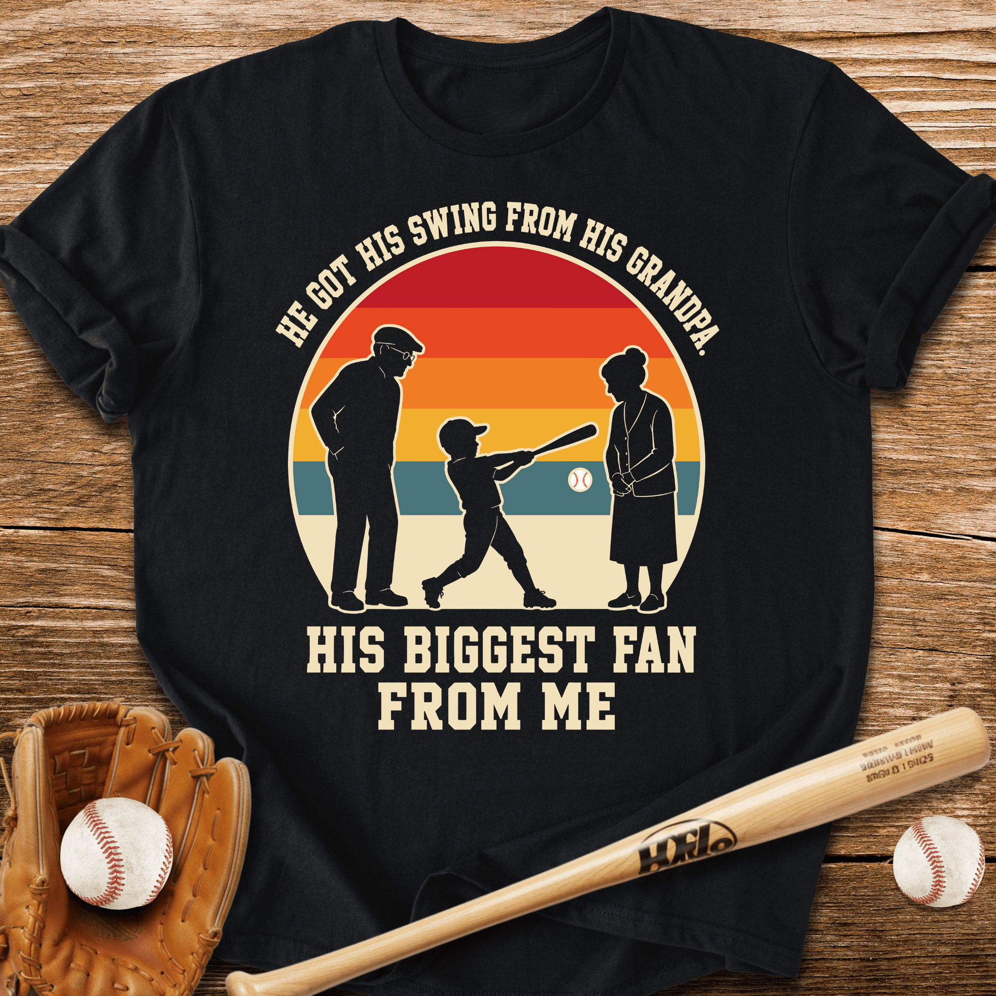 Swing From Grandpa Fan From Me T-Shirt - HomeRun PrintsT-Shirt
