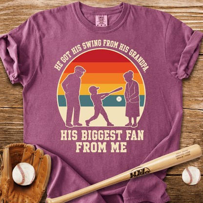 Swing From Grandpa Fan From Me T-Shirt - HomeRun PrintsComfort Colors