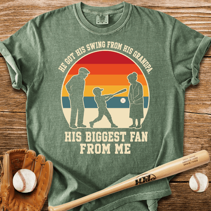 Swing From Grandpa Fan From Me T-Shirt - HomeRun PrintsComfort Colors