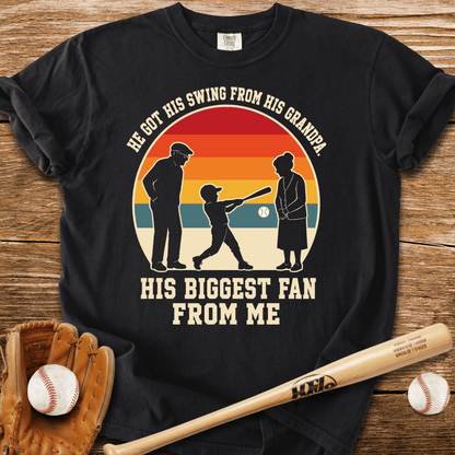 Swing From Grandpa Fan From Me T-Shirt - HomeRun PrintsComfort Colors