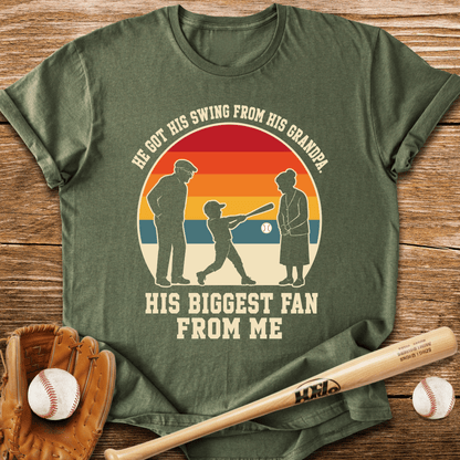 Swing From Grandpa Fan From Me T-Shirt - HomeRun PrintsT-Shirt