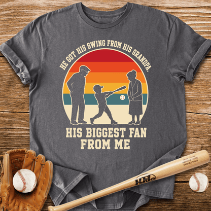 Swing From Grandpa Fan From Me T-Shirt - HomeRun PrintsT-Shirt