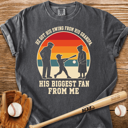 Swing From Grandpa Fan From Me T-Shirt - HomeRun PrintsComfort Colors