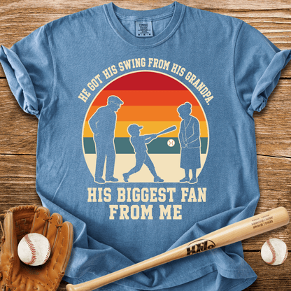 Swing From Grandpa Fan From Me T-Shirt - HomeRun PrintsComfort Colors
