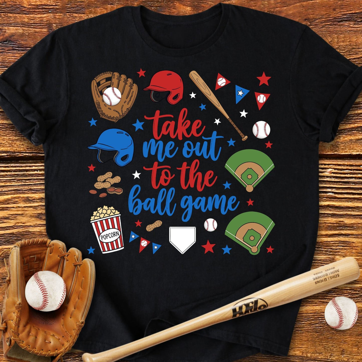 Take Me Out To The Ball Game T-Shirt - HomeRun PrintsT-Shirt