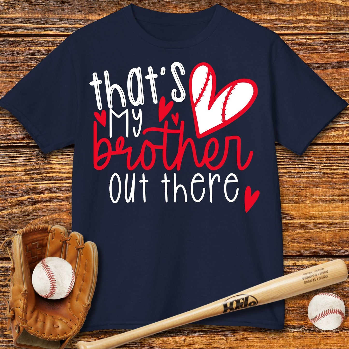 That's My Brother Out There Kids T-shirt - HomeRun PrintsKids clothes