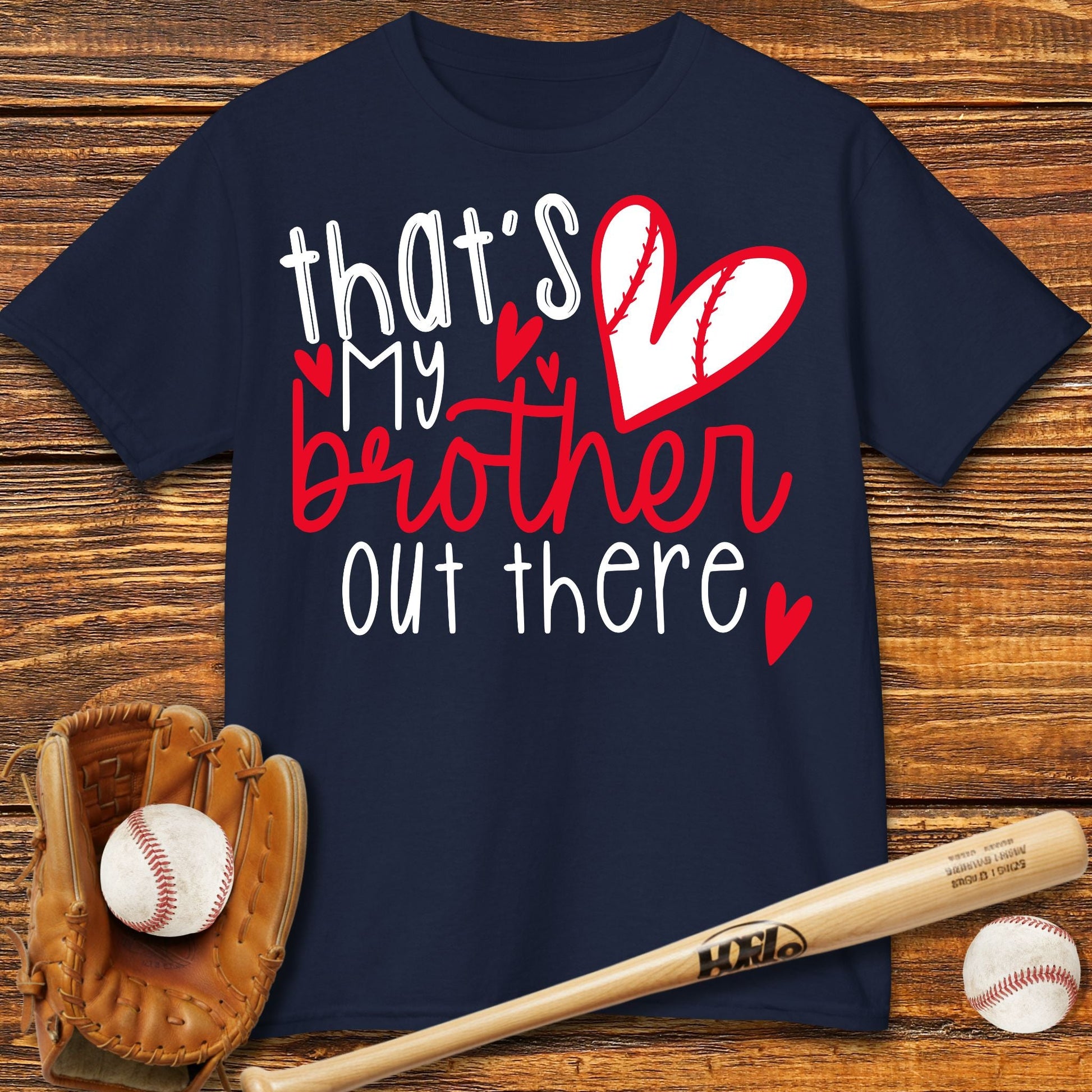 That's My Brother Out There Kids T-shirt - HomeRun PrintsKids clothes