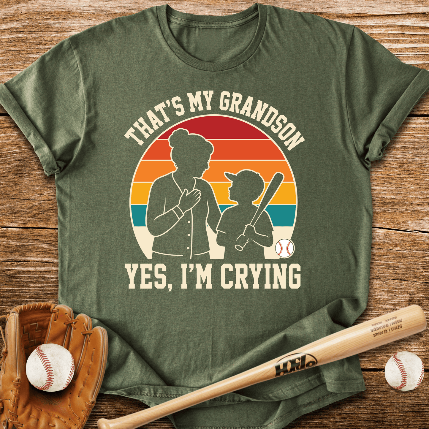 That's My Grandson Crying T-Shirt - HomeRun PrintsT-Shirt