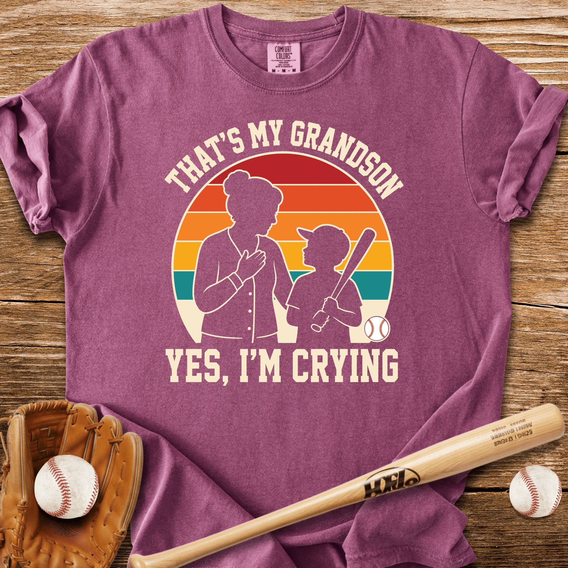 That's My Grandson Crying T-Shirt - HomeRun PrintsComfort Colors