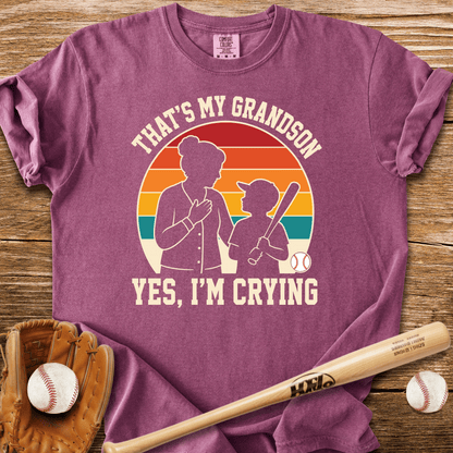 That's My Grandson Crying T-Shirt - HomeRun PrintsComfort Colors