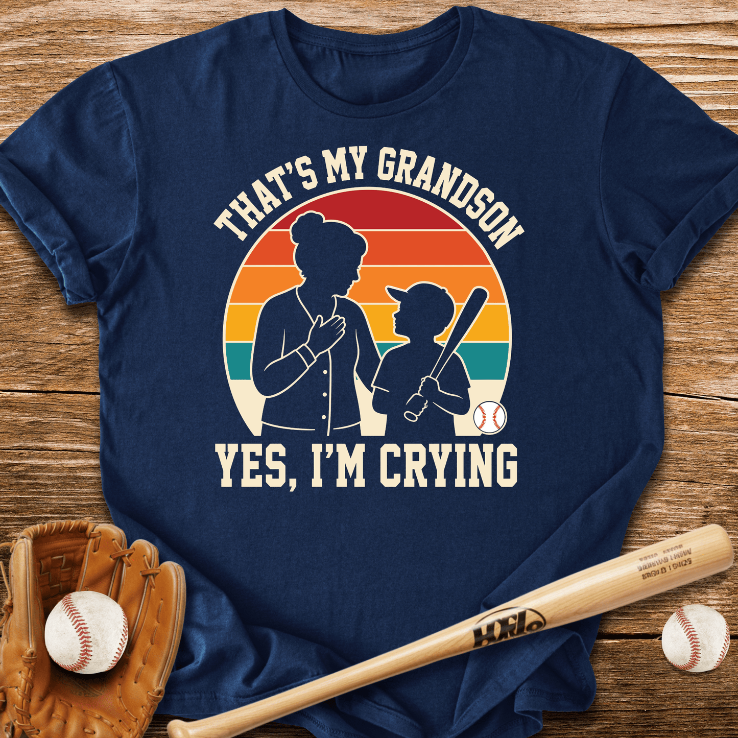 That's My Grandson Crying T-Shirt - HomeRun PrintsT-Shirt