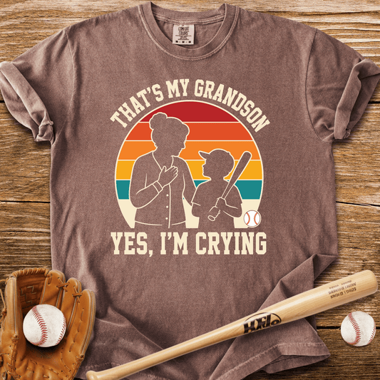 That's My Grandson Crying T-Shirt - HomeRun PrintsComfort Colors