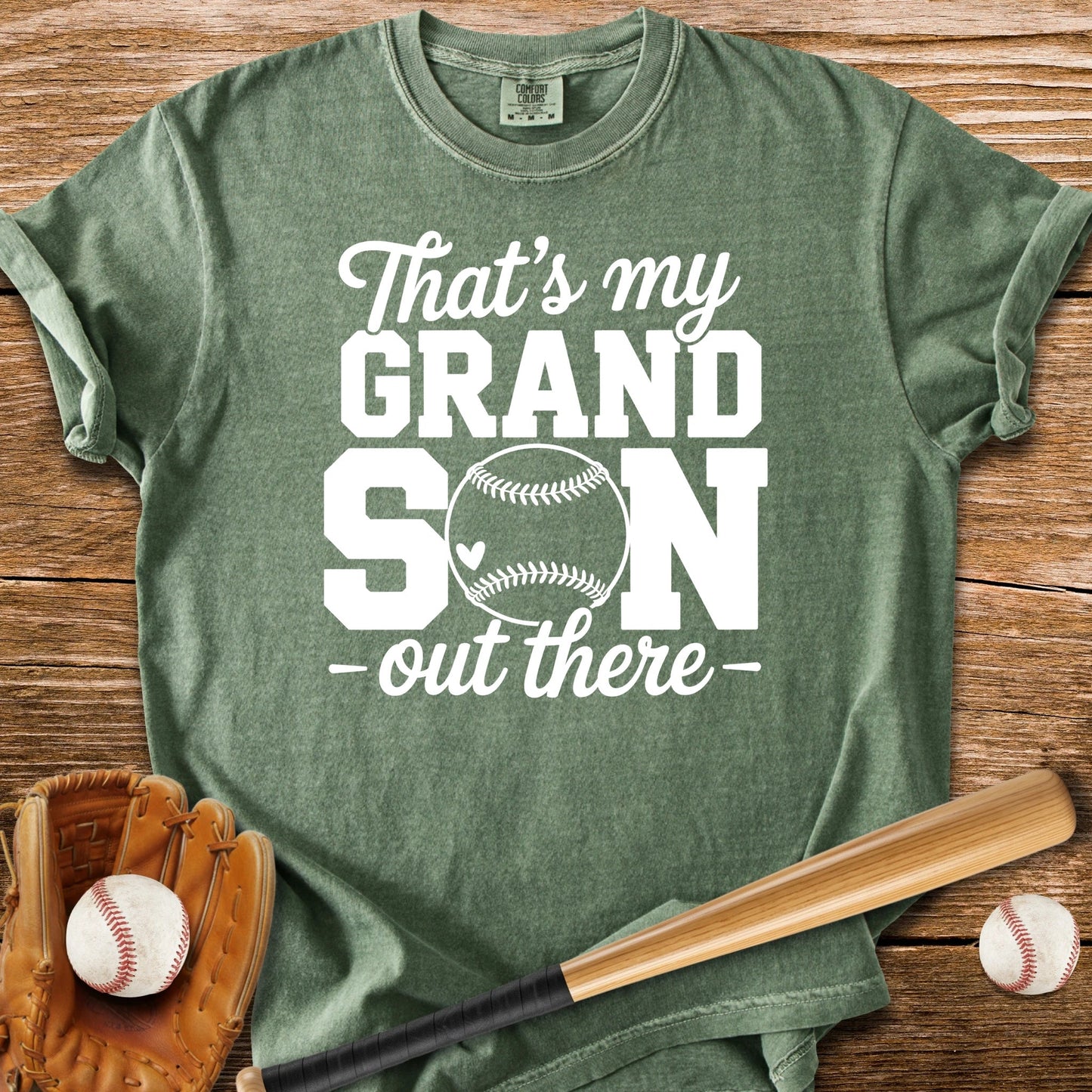 That's My Grandson Out There - HomeRun PrintsComfort Colors
