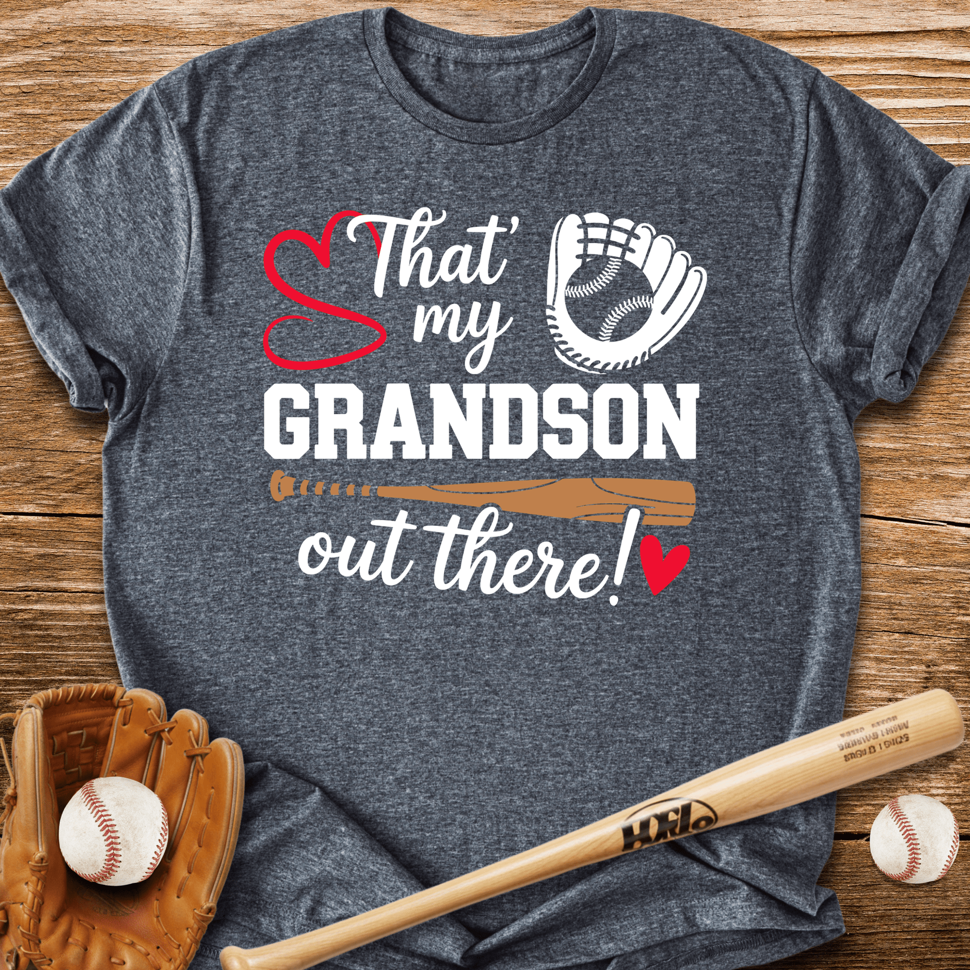 That's My Grandson Out There T-Shirt - HomeRun PrintsT-Shirt