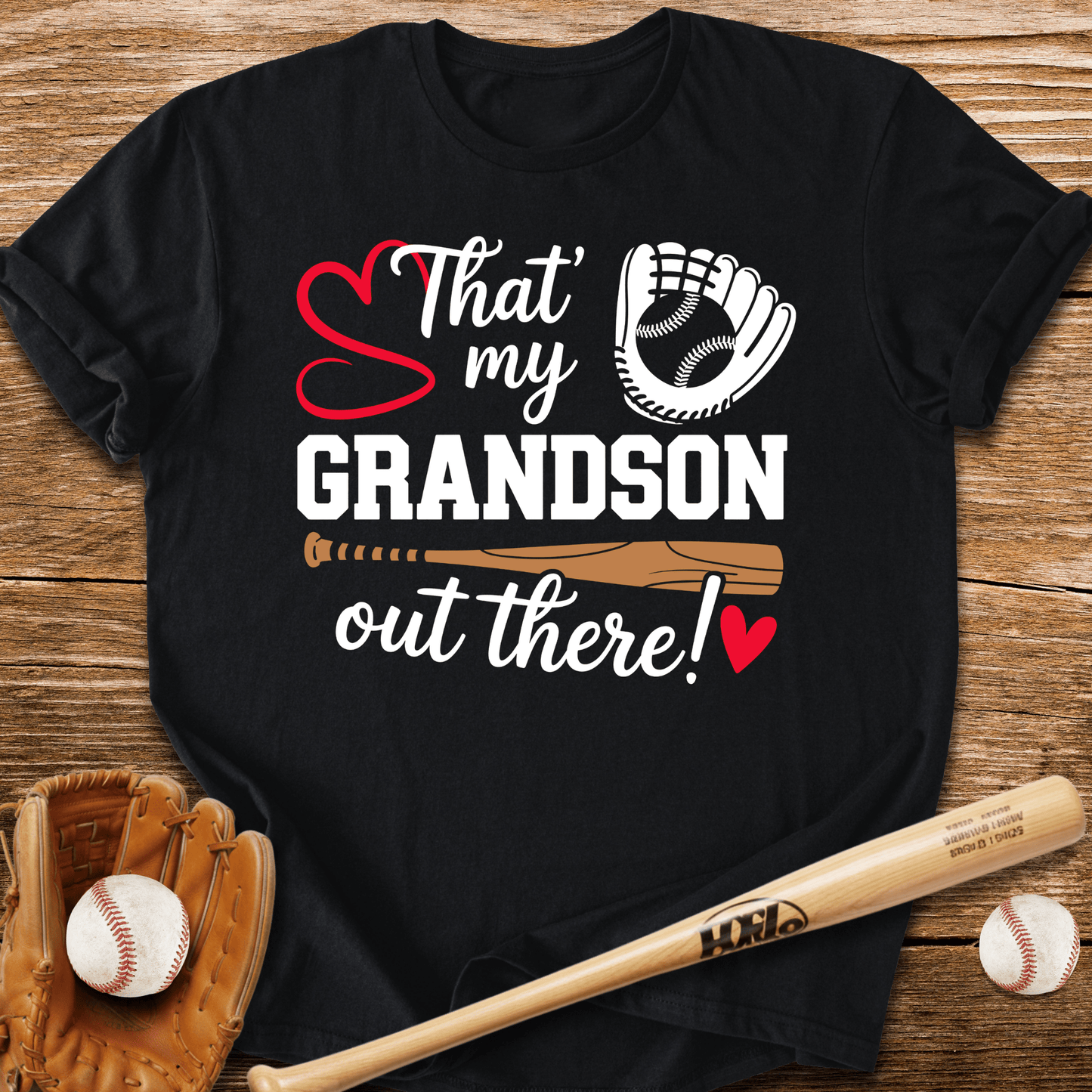 That's My Grandson Out There T-Shirt - HomeRun PrintsT-Shirt